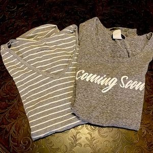 Lot of 2 maternity shirts